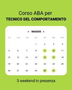 Date del corso 9-10-16-17-30-31 Maggio 2025